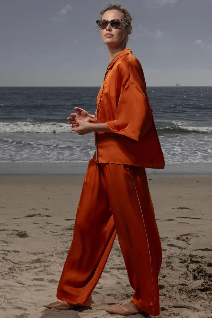 Evening Out PJ Pant - Flame - Heidi Merrick