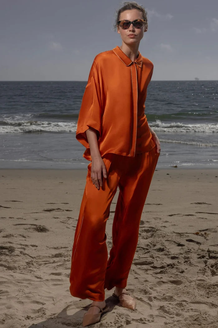 Evening Out PJ Pant - Flame - Heidi Merrick