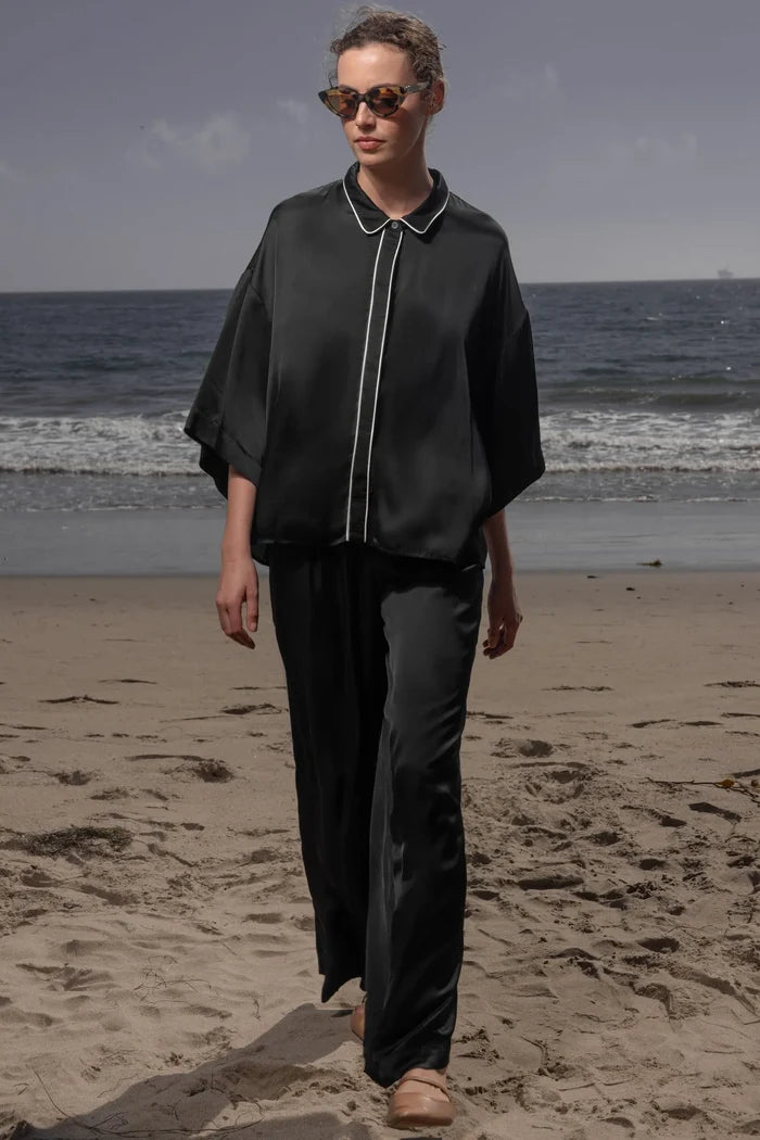 Evening Out PJ Pant - Noir - Heidi Merrick
