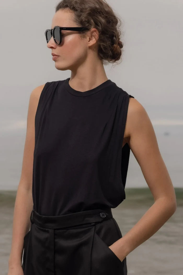 Expat Tank - Black - Heidi Merrick