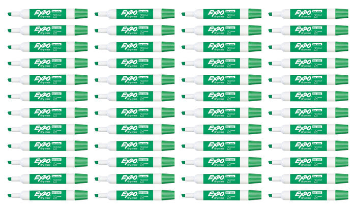 Expo Dry Erase Marker Green Chisel Tip Low Odor 80004 Pack Of 48