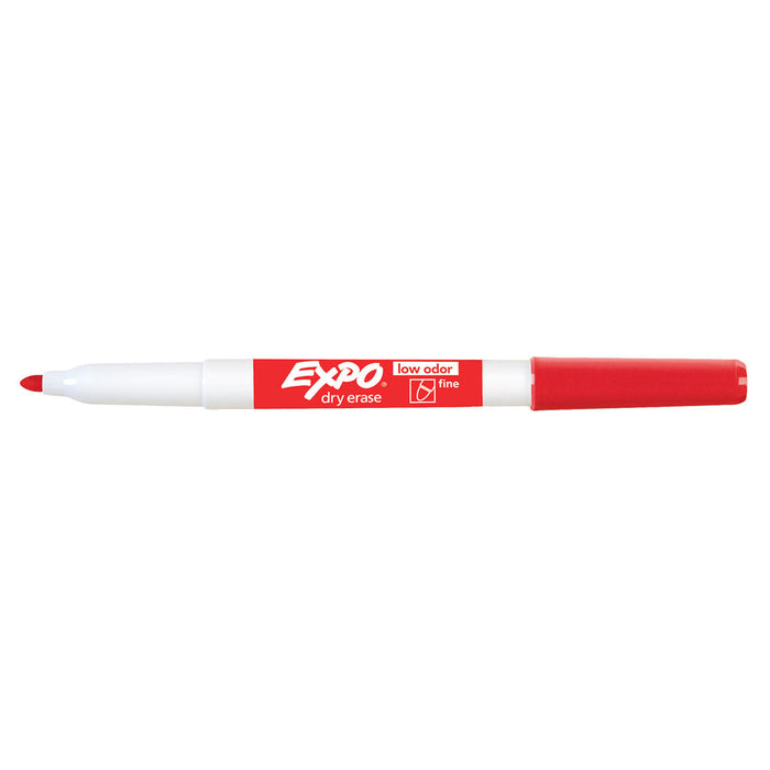Red Expo Markers, Fine Tip, Pack of 6  Expo Dry Erase Markers