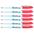 Expo Vis A Vis Red Wet Erase Overhead Transparency Markers Fine Point Pack Of 6  Expo Dry Erase Markers