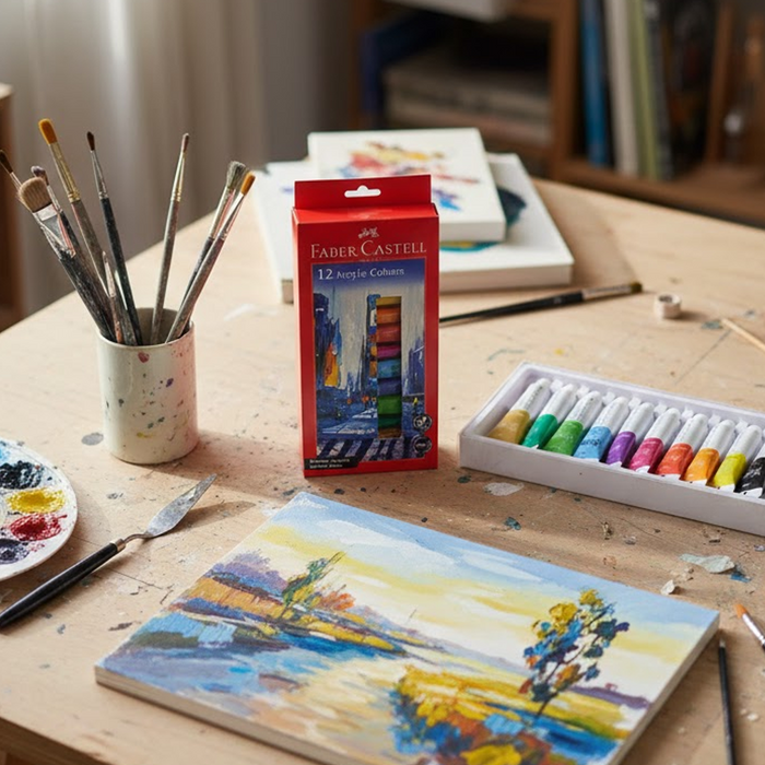 Faber Castell 20ml 12 Acrylic Color