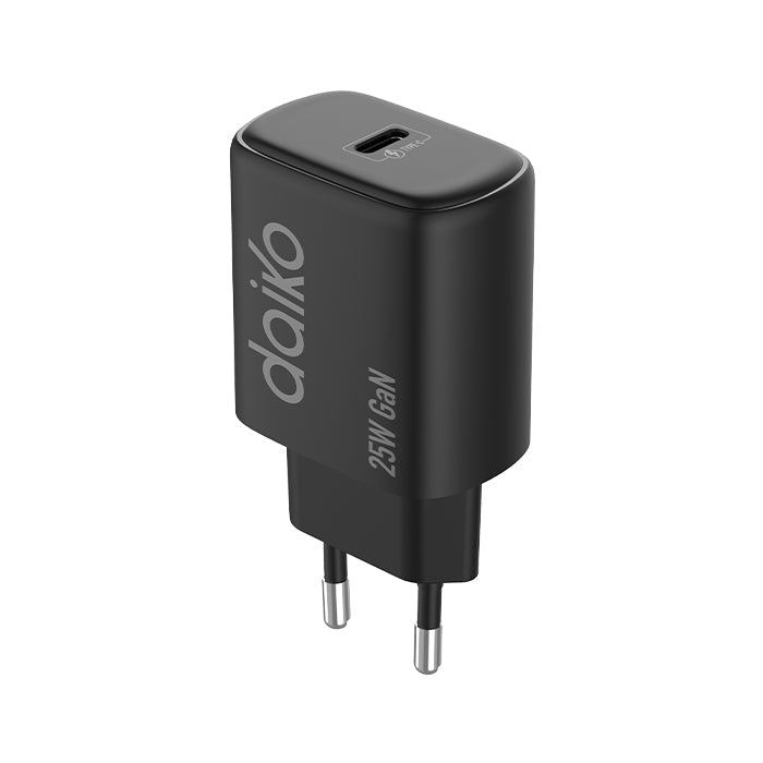 Chargeur rapide Daiko USB-C 25W noir