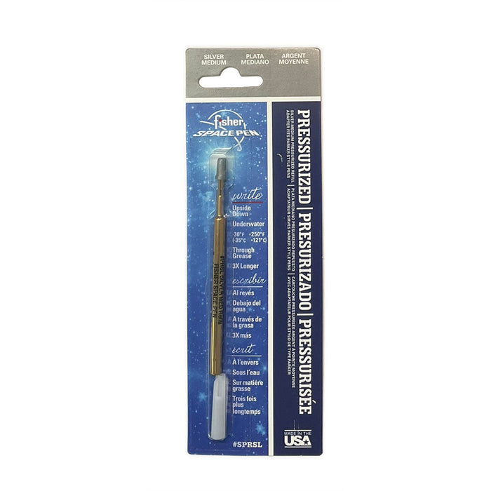 Fisher Space Parker Style Ballpoint Refill, Silver Ink  Fisher Ballpoint Refills