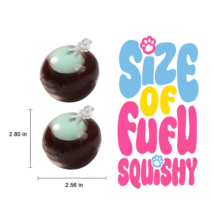 FUFUSQUISHY Crunchy Chocolate Stress Ball (Random Color)