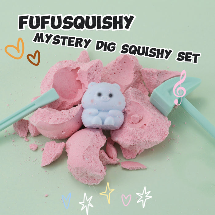 FUFUSQUISHY Little Pig Squishy Dig Kit