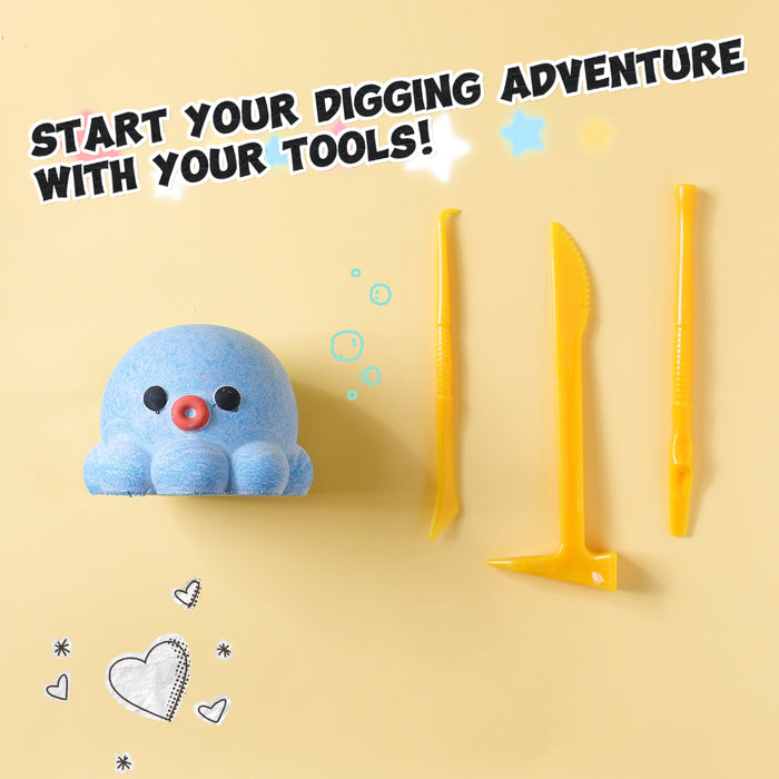 FUFUSQUISHY Octopus Squishy Dig Kit