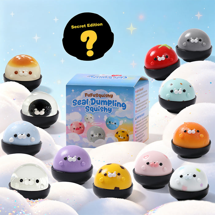 FUFUSQUISHY Seal Dumpling Squishy Blind Box