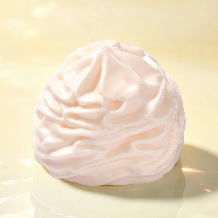 FUFUSQUISHY White Cream Roll Squishy Fidget Toy Stress Ball