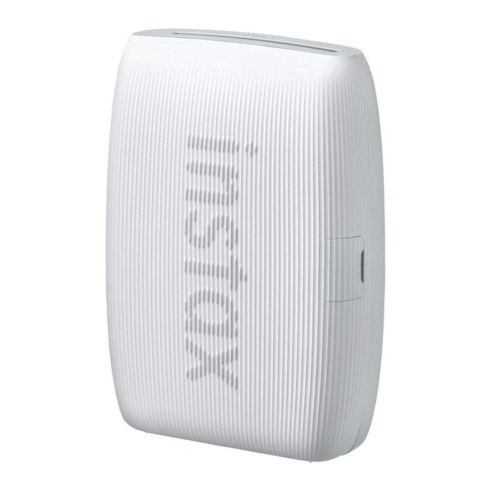 The FUJIFILM Instax Mini Link 3 smartphone printer in Clay White on a white background