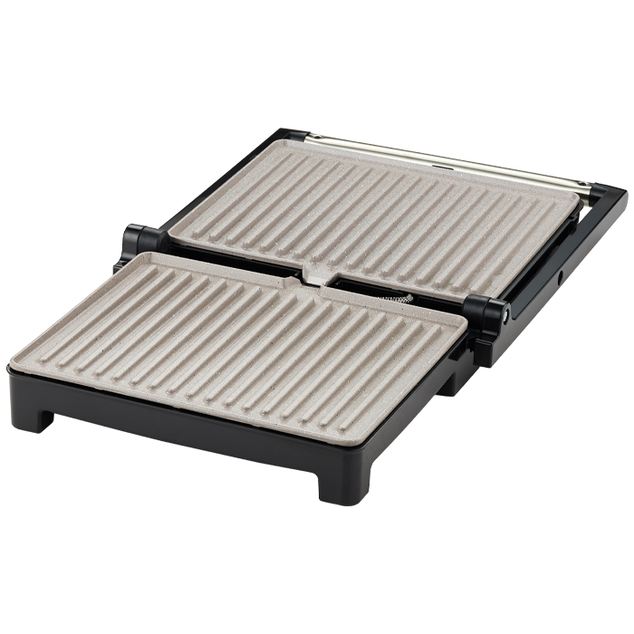 Grill panini Daiko inox ouverture 90-105-180° revêtement granite antiadésif
