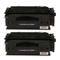 HP 05X (CE505X) Black Compatible High-Yield Toner Cartridge Twin Pack