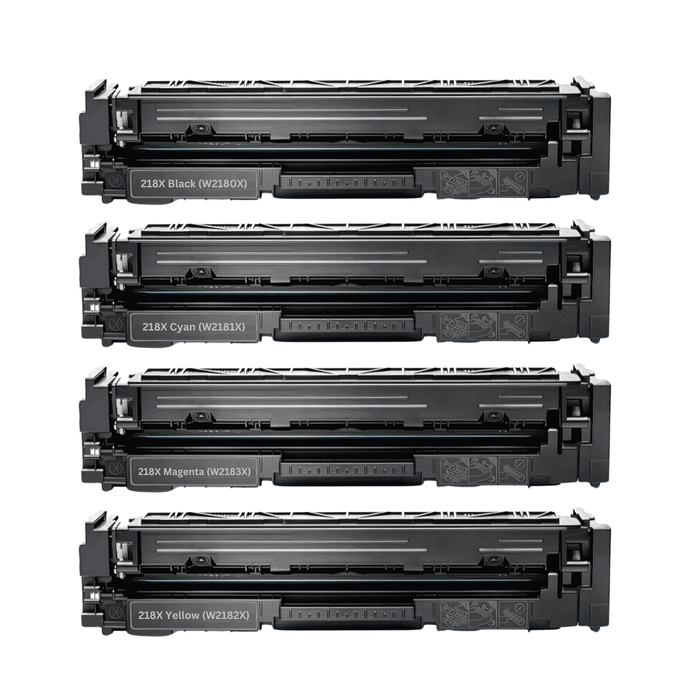HP 218X Compatible High Yield Toner Cartridge 4-Pack Combo