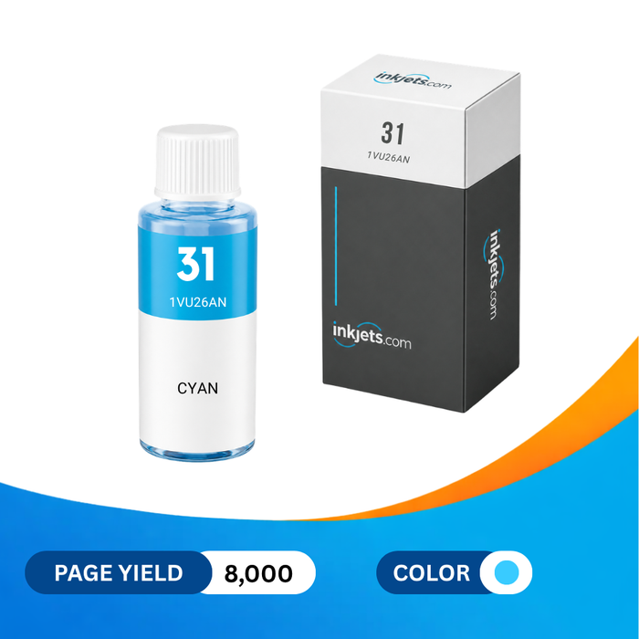 HP 31 (1VU26AN) Cyan Standard Yield Compatible Ink Bottle