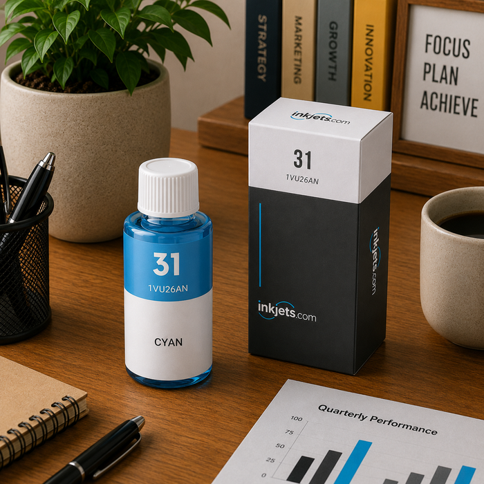 HP 31 (1VU26AN) Cyan Standard Yield Compatible Ink Bottle