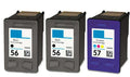 HP 56 & 57 Remanufactured Ink Cartridge 3-Pack Combo