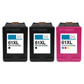 HP 61XL High-Yield Remanufactured Ink Cartridge 3-Pack Combo