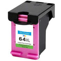 HP 64XL (N9J91AN) Tri-Color High-Yield Remanufactured Ink Cartridge