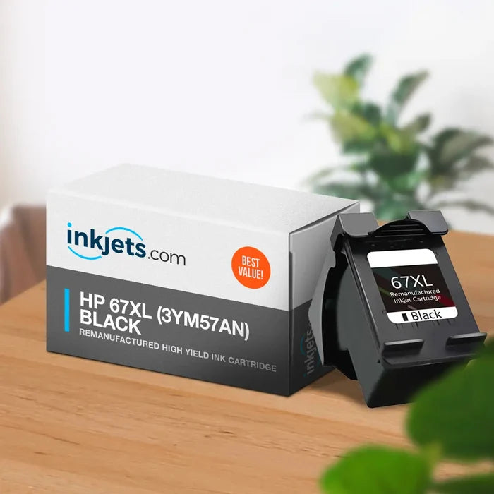HP 67XL (3YM57AN) Black Remanufactured High Yield Ink Cartridge