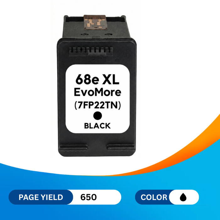 HP 68e EvoMore (7FP22TN) Black High Yield Remanufactured Ink Cartridge