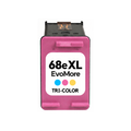 HP 68e EvoMore Tri-Color High Yield Remanufactured Ink Cartridge