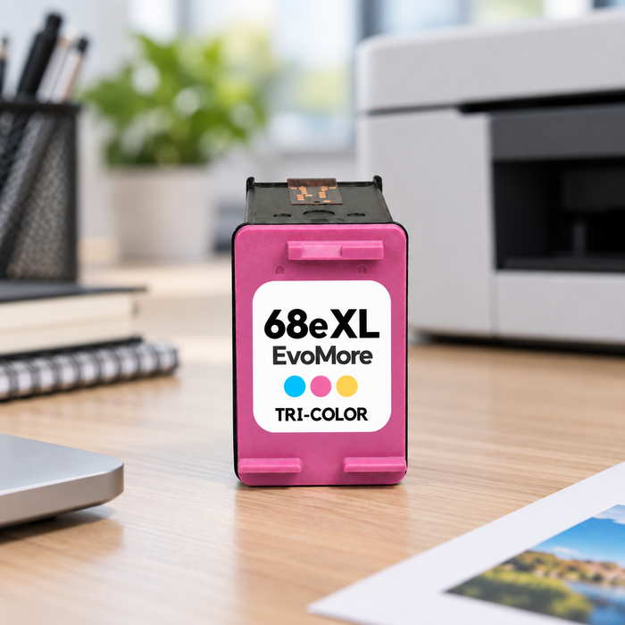 HP 68e EvoMore Tri-Color High Yield Remanufactured Ink Cartridge