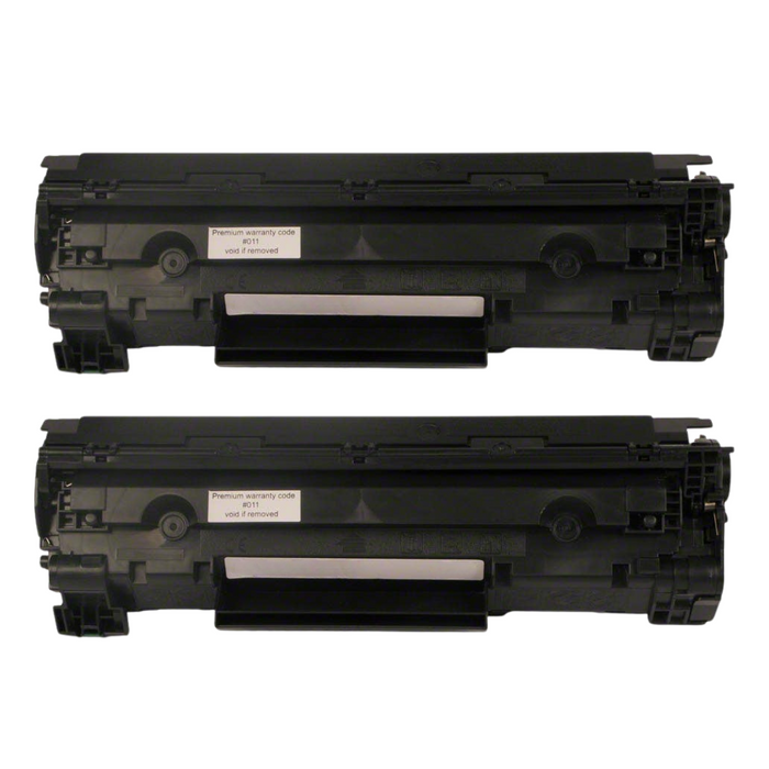 HP 85A (CE285A) Black Jumbo Compatible Toner Cartridge Twin Pack