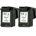 HP 94 Black (C8765WN) Remanufactured Ink Cartridge Twin Pack