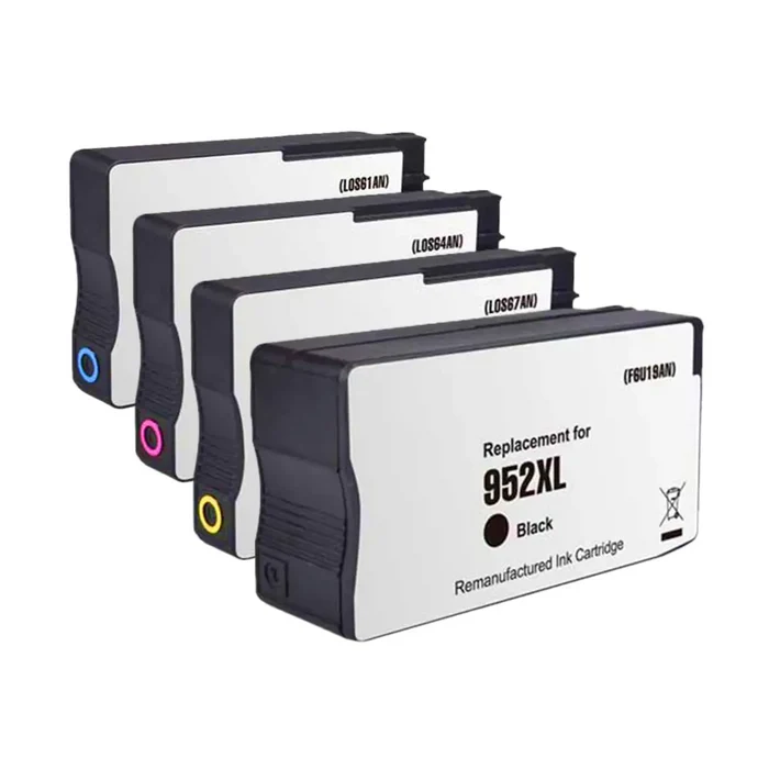 HP 952XL Remanufactured High Yield Ink Cartridge 4-Pack