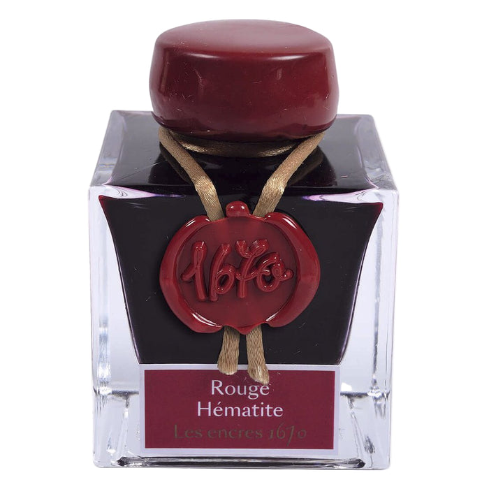 Jacques Herbin 1670 Ink Bottle (Scarlet Red - 50ML) 15026JT - SCOOBOO - JHB_1670_INKBTL_SCRRED_50ML_15026JT - Ink Bottle