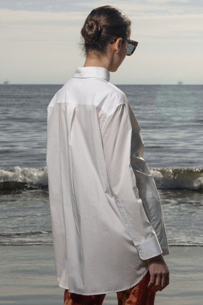JJ Shirt - White Shirting - Heidi Merrick