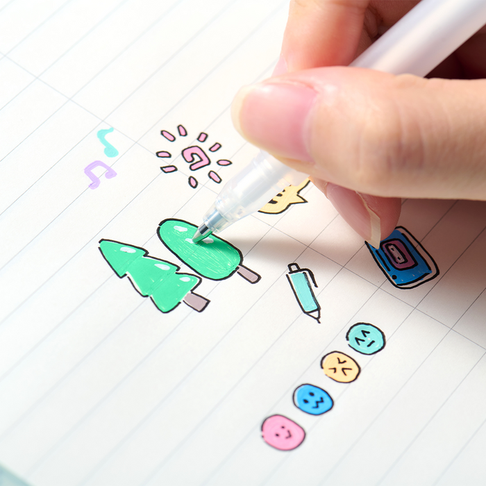 Kaco Base 12 Mix Color Gel Pen Set