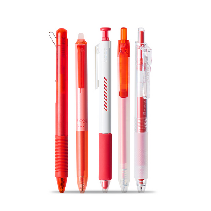 Kaco Red Gel Pen Set