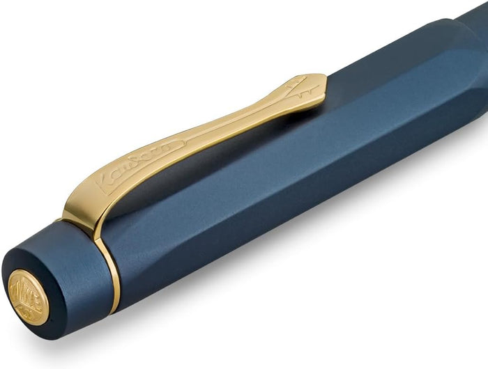 Kaweco Piston Port AL Navy/Gold Starter Fountain Pen Set