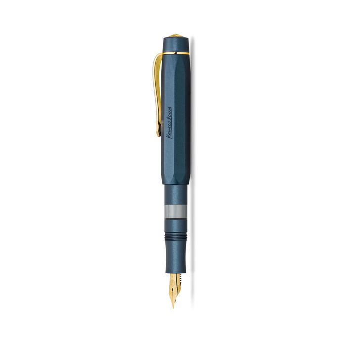 Kaweco Piston Port AL Navy/Gold Starter Fountain Pen Set