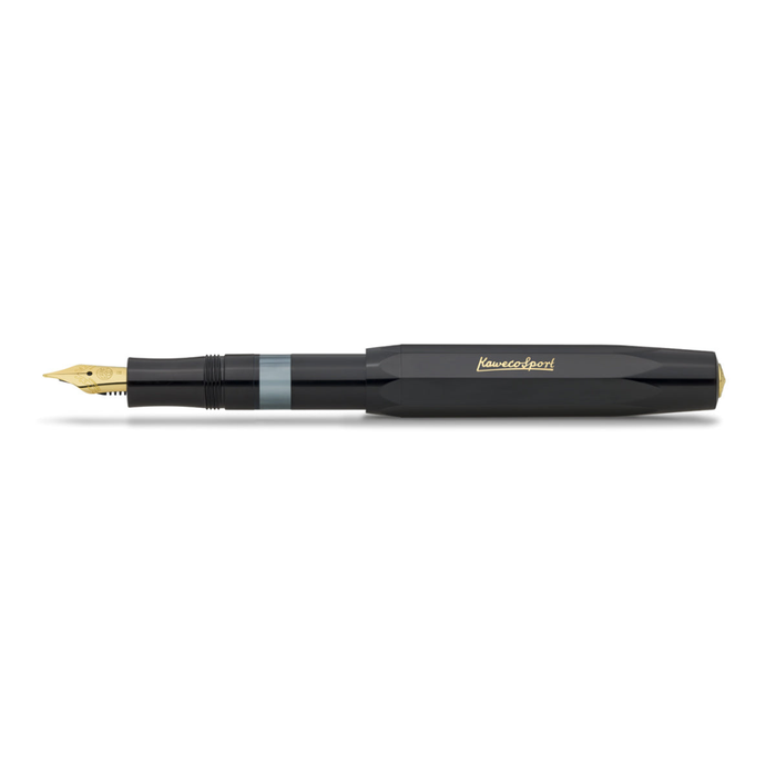Kaweco Piston Sport Classic Black-Gold Fountain Pen