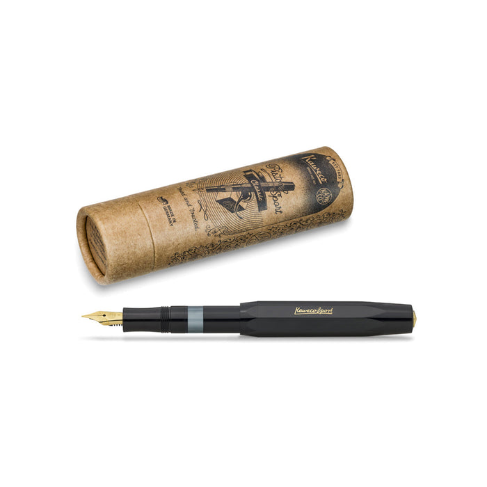 Kaweco Piston Sport Classic Black-Gold Fountain Pen