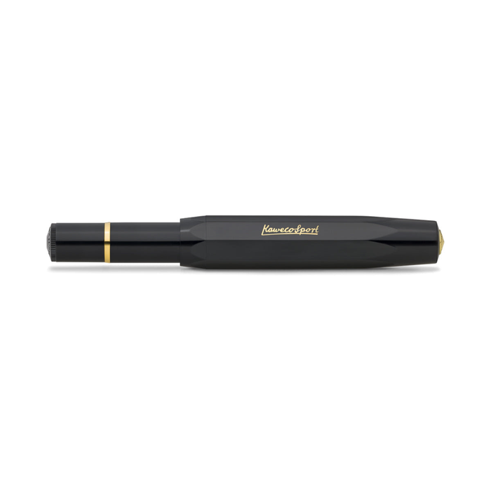 Kaweco Piston Sport Classic Black-Gold Fountain Pen