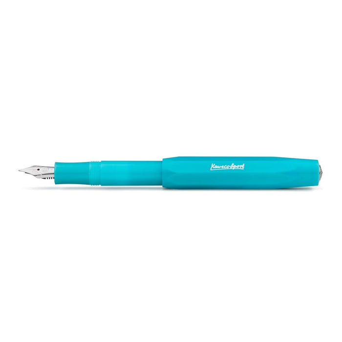 Kaweco Sport Fountain Pen Frosted Blueberry Double Broad 10001874 - PensAndPencils.Net