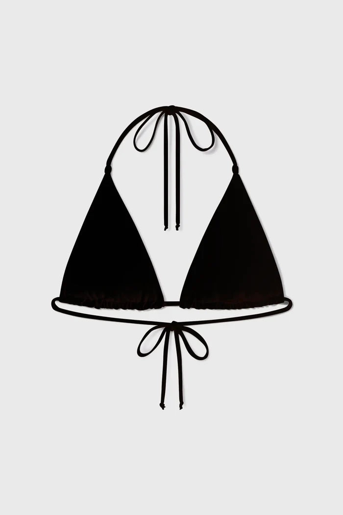 Knotted Triangle Top - Black - Heidi Merrick