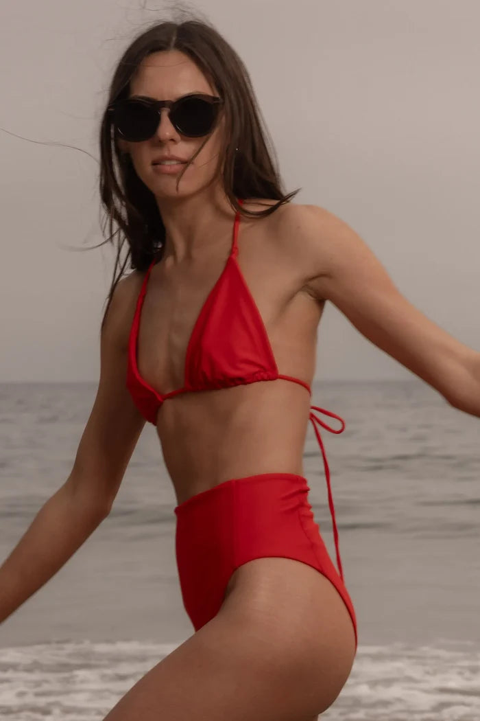 Knotted Triangle Top - Poppy - Heidi Merrick
