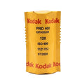 A roll of Kodak EKTACOLOR Pro 400 in its wrapper on a white background
