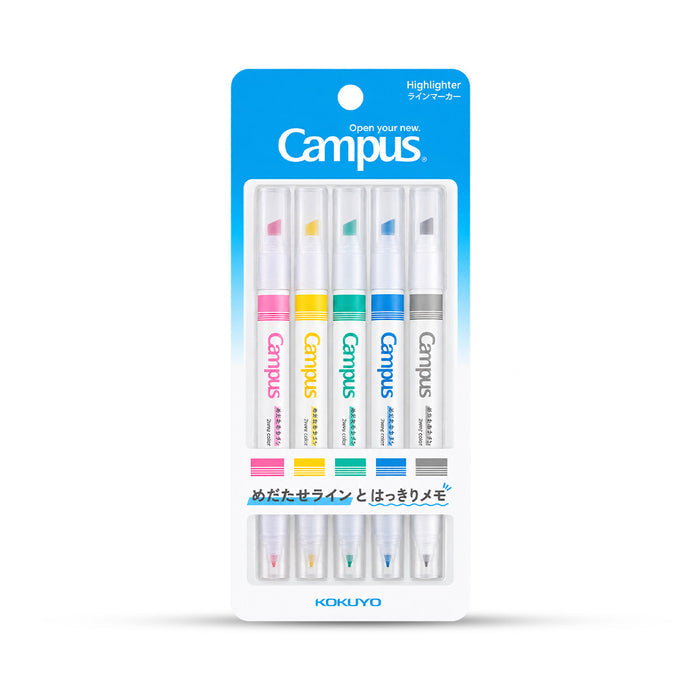Kokuyo Campus 2 Way Highlighter Set