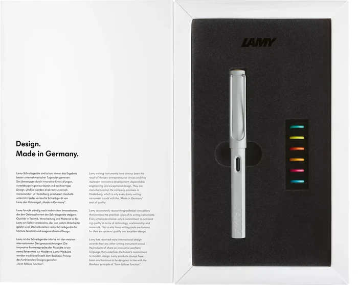 Lamy Safari Multicolor Set White 6 Rings Medium  0B1