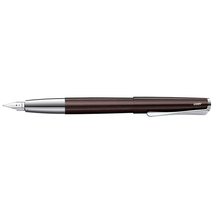Lamy Studio Dark Brown Luxury Fountain Pen Fine Nib with Converter