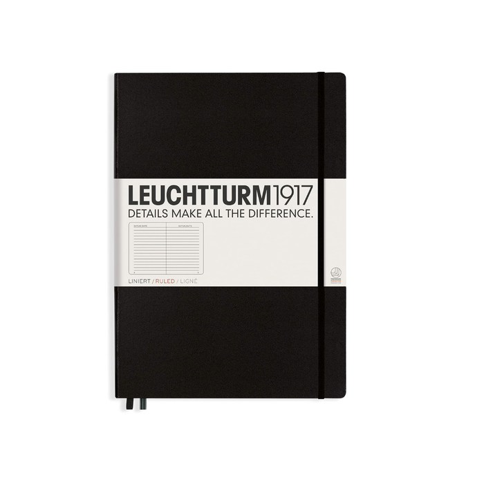Leuchtturm1917 Ruled Notebook BLACK