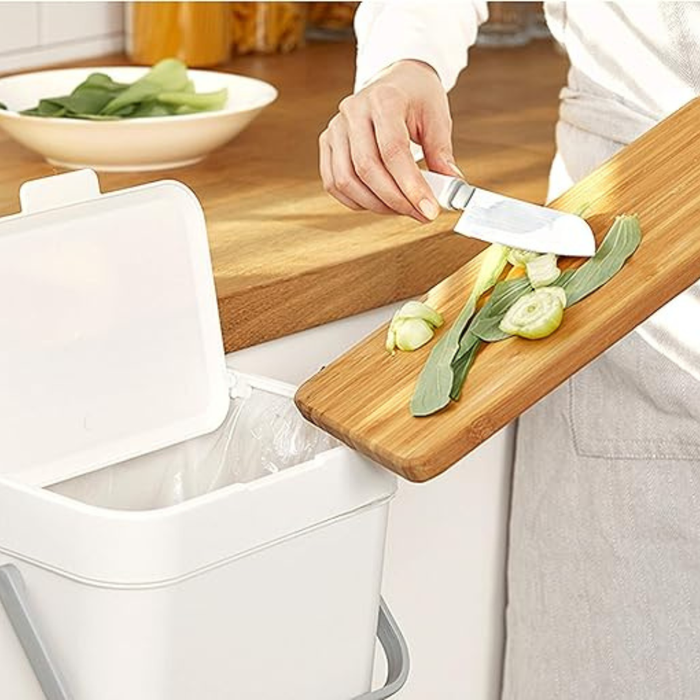 Litem Hanging Food Waste Bin with Basket Compact Hanging Design