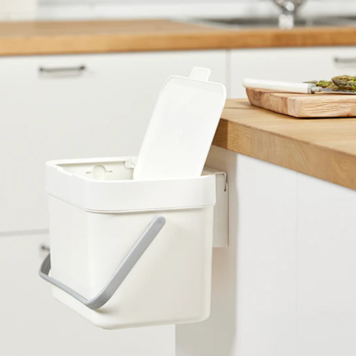 Litem Hanging Food Waste Bin with Basket Compact Hanging Design